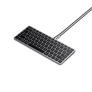 satechi slim w1 wired backlit keyboard (space grey)